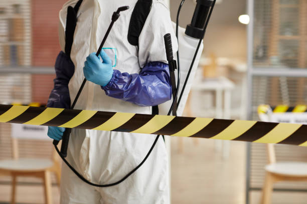 Professional Biohazard Cleanup technician working in Fairview, GA